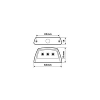 90587 E-ion, 3 Smd oświetlenie tablicy rejestracyjnej LED, 12V