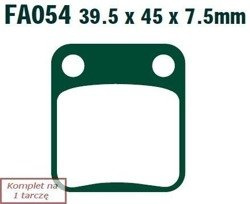 Brake pads EBC MXS054 off-road wyczynowe (set on 1 disk)