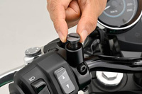 80943 Mirror hole plug bolt CNC gun metal anodized f. M10 x P1.25 right hand side