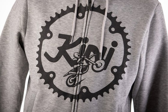 KINI-RB RITZEL ZIP HOODIE - LIGHT GREY
