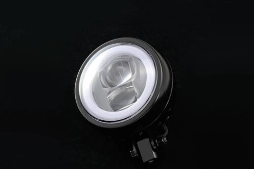 LED HEADLIGHT"CAPSULE120" BOTTOM-MOUNT, BLACK