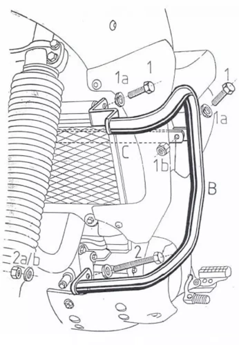 Yamaha XTZ 660 Ténéré (1991-1993) engine guard