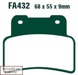 Brake pads EBC FA432HH wzmacniane (set on 1 disk)
