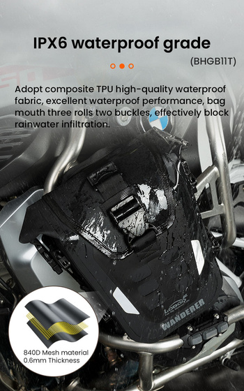 LOBOO WANDERER Nadmuchiwane wodoodporne torby boczne 6L (para) (10.4.14003.001.01)