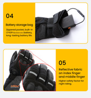 LOBOO Podgrzewane rękawice motocyklowe Szare (01.2.09050.001.01)