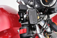 97253 ALUMINUM HANDLE CLAMP BRACKET 22.2MM BLACK ANODIZED