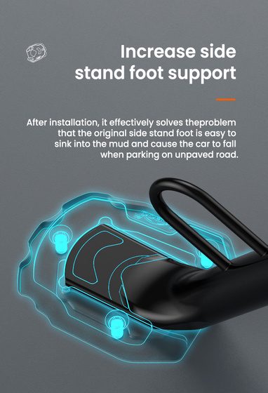 LOBOO Nakładka na stopkę boczną do SUZUKI V-Strom 1050/XT, V-Strom 1000/XT, SUZUKI GSX-S 1000F, SUZUKI GSX-S 750, SUZUKI GSR 750