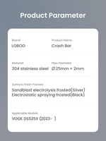 LOBOO Crash Bar do VOGE SR250GT (2023-) Black (10.3.01831.001.11)