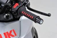 HANDLEBAR END "COMPASS" SILVER / 2PCS