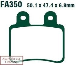 Brake pads EBC FA350TT (set on 1 disk)