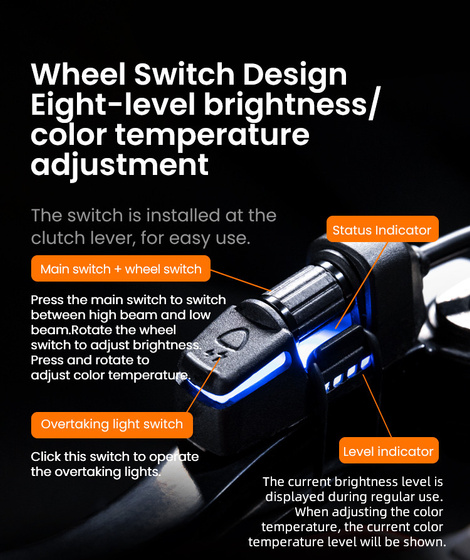 LOBOO L18S światło drogowe i mijania pomocnicze (czarne) (10.1.01018.001.01)