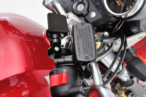 97253 ALUMINUM HANDLE CLAMP BRACKET 22.2MM BLACK ANODIZED