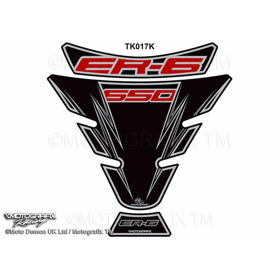 MOTOGRAFIX TANKPAD KAWASAKI ER6 F/N EX650 2006-2014 TK017K