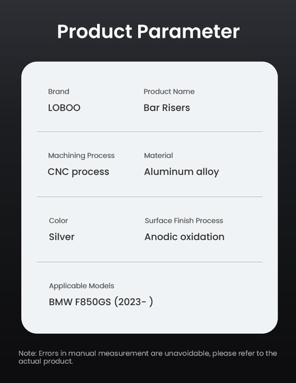 LOBOO Podwyższenie kierownicy do BMW F750GS (10.3.02031.001.21)