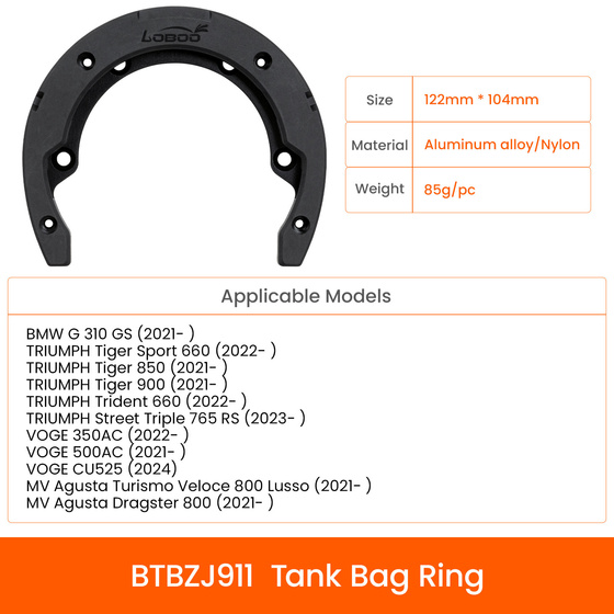 LOBOO Uchwyt Tank Bag TRIUMPH, MV AGUSTA, VOGE