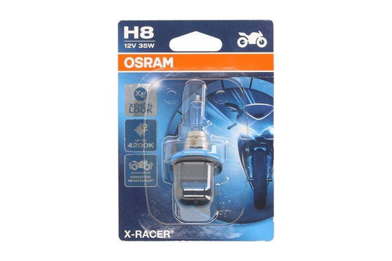 Żarówka (Blister 1szt.) H8 12V 35W PGJ19-1 do 20% większa jasność X-Racer 4200K