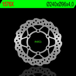 NG TARCZA HAMULCOWA PRZÓD KAWASAKI KLX 125 '03-'06, KLX 125 10-17, D-TRACKER 125 10-17 (240X96X4,0MM) (6X10,5MM) WAVE