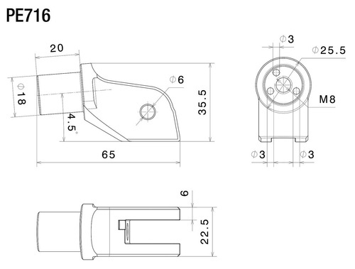 Rizoma peg mounting kit (∅ 18 mm)