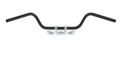 TRW LUCAS STEEL HANDLEBAR 25MM MYSTIC COLOR BLACK (WITH INDENTATIONS FOR CABLES) (PROMOTION)