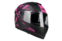 Kask Motocyklowy LAZER RAFALE EVO Roadtech (kol. Czarny - Różowy - Matowy) rozm. XS