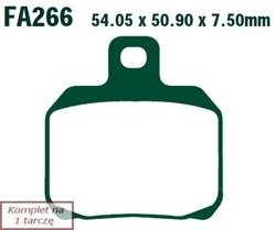 Brake pads EBC FA266HH wzmacniane (set on 1 disk)