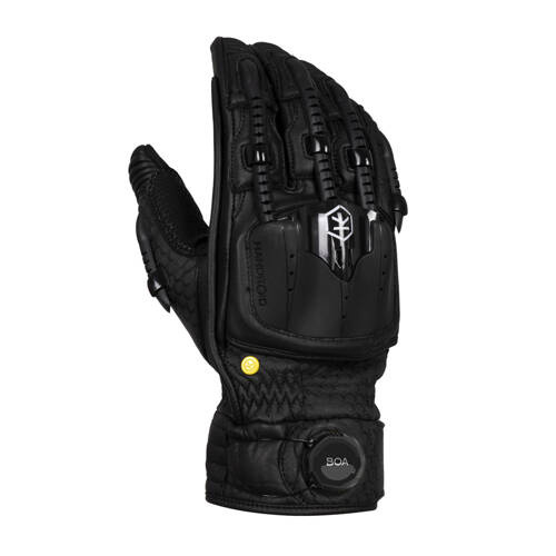 Motorcycle Gloves KNOX Hand Armour Handroid POD All Black Mk5