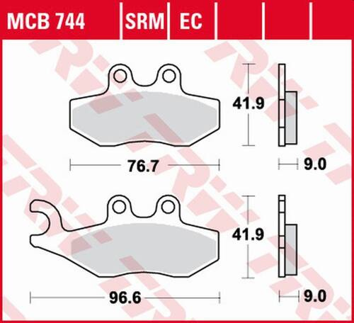 TRW LUCAS ZF KLOCKI HAMULCOWE KH353 SINTER APRILIA SPORTCITY 2T 50 '08-'13, SPORTCITY 125 '05-'13, SR 125/300 '10-, DERBI BOULEVARD 50/125 '08-'17, PEUGEOT CITYSTAR 50 '14-, PIAGGIO FLY 50 2T/4T '05-'12, LIBERTY 50 2T/4T '09-'15 PRZÓD