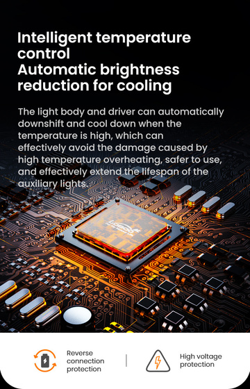 LOBOO L11 światło drogowe i mijania pomocnicze (czarne) (10.1.01111.001.01)