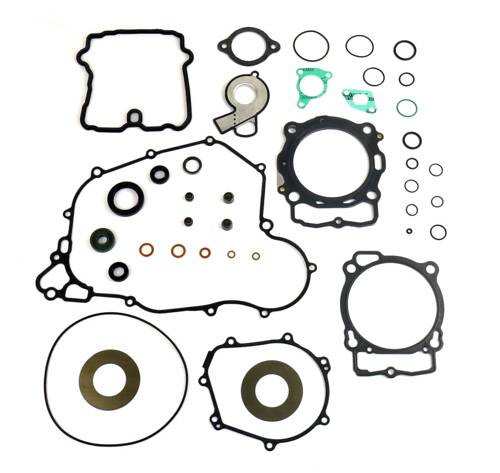 ATHENA KOMPLET USZCZELEK KTM EXCF 450/500 '17-'18, HUSQVARNA FE 450/501 '17-'18 (Z USZCZELKĄ POKRYWY ZAWOROWEJ I USZCZELNIACZAMI SILNIKOWYMI)