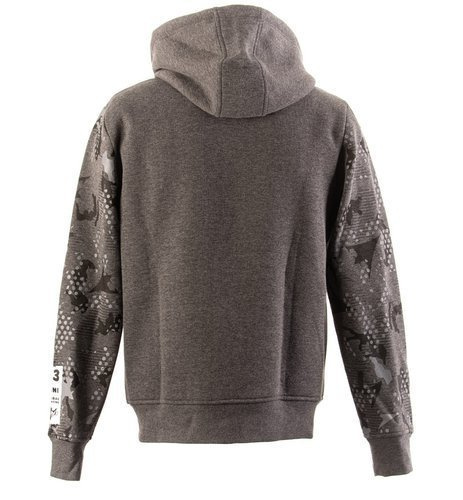 KINI-RB URBAN CAMO ZIP HOODIE - DARK GREY