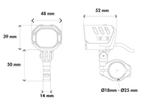 NOVA LED auxiliary lights inc. universal attachment