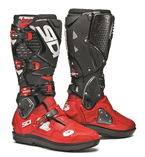 Motorcycle Enduro Boots CROSSFIRE 3 SRS red black