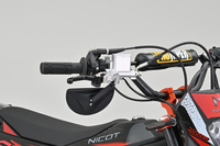 81001 D-MIRROR-19 ABS Nylon handle bar clamp mirror HALF-MOON black