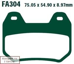 Brake pads EBC FA304HH wzmacniane (set on 1 disk)