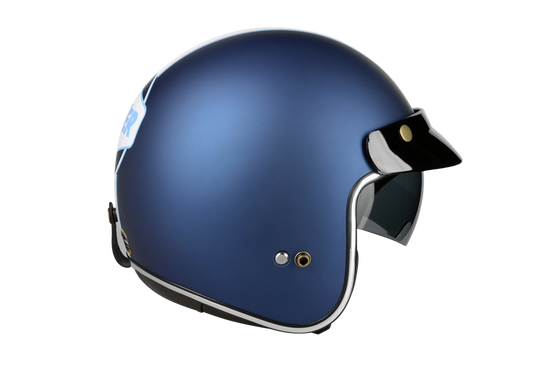 Kask Motocyklowy LAZER MAMBO EVO RACE (kol. Niebieski - Biały) rozm. S