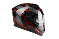 Kask Motocyklowy LAZER RAFALE Darkside (kol. Czarny - Czerwony) rozm. XL