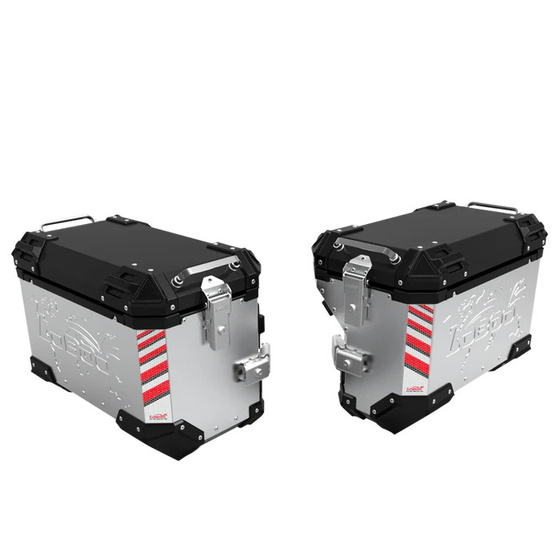 LOBOO PIKE Kufry boczne srebrne 45+38L (10.5.01452.002.21)