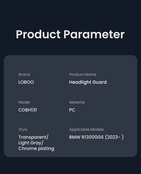 LOBOO Szyba motocyklowa przezroczysta do R1300 GS (2024-) R 1300 GS Adventure (2024-) (10.3.31131.001.01)