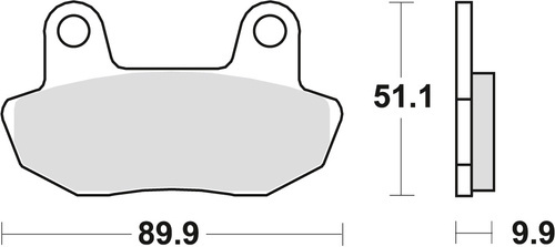 TRW LUCAS BRAKE PADS KH90 ORGANIC HONDA CB 450 84-85, VT 750 83-86, FRONT (PROMOTION)
