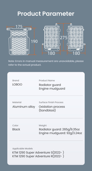 LOBOO Osłona chłodnicy do KTM 1290 Super Adventure S/R (2022-) (10.3.07251.001.01)