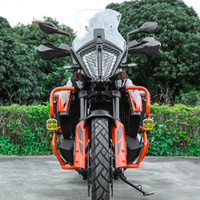 LOBOO L12T światło drogowe i mijania pomocnicze pasuje do rur o średnicy 22/25/28 mm (czarne) (10.1.01003.001.13)