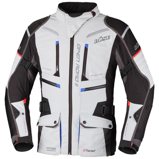 Kurtka motocyklowa damska BUSE Open Road Evo II jasno-szara 54