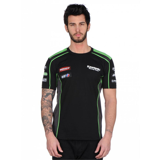 GP T-SHIRT KAWASAKI SBK BLACK ROZMIAR XL/XXL