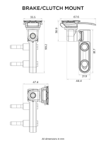Podstawa montowana w obejmie pompy hamulca/sprzęgła Quad Lock®