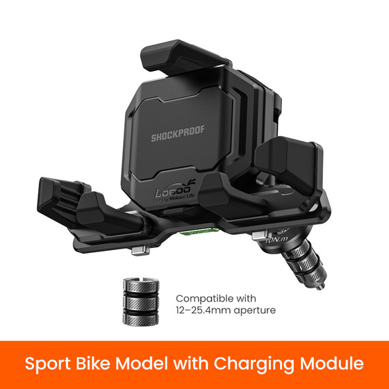 LOBOO Uchwyt na telefon PH06 (z modułem ładowania, sport) (10.3.08006.007.11)