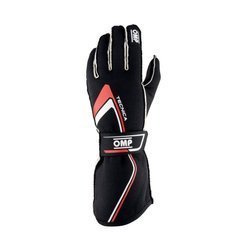 OMP Racing Race & Kart Gloves TECNICA (FIA Approved) IB/772 black RED