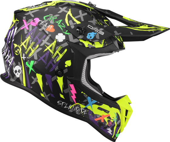 Kask Motocyklowy LAZER OR3 Crazy (kol. Czarny - Multi - Matowy) rozm. XS