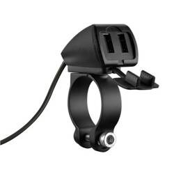 91812   Trek, rainproof double usb charger, 3 types of fixing - 5400 mA - 30W - 12/24V