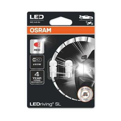 Żarówka LED W5W LEDriving SL (blister, 2 szt., 12V, czerwona, 0,6W, rodzaj gniazda: W2,1X9,5D brak homologacji - nie nadaje się do użytku na drogach publicznych)