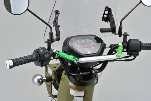 HANDLEBAR BRACE BAR 200MM, SILVER